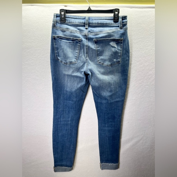 Maurices Distressed Jegging Jeans Womens M Blue Denim Stretch Cute Comfy 2514 - Picture 7 of 9